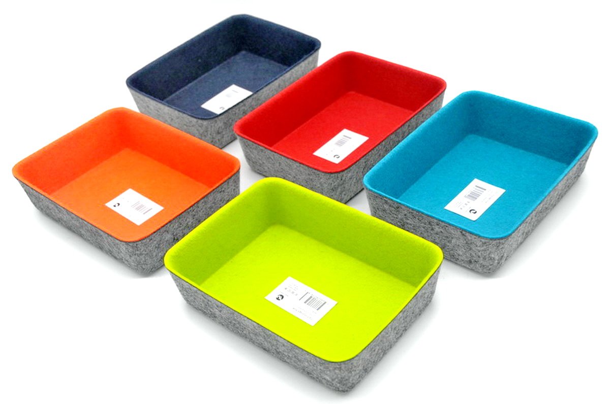 Welaxy Felt Drawer Organizer Office Storage Bins Home Divider bin Box