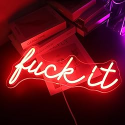 LED "Fuck It" Neon Sign USB Powered Neon Lights for