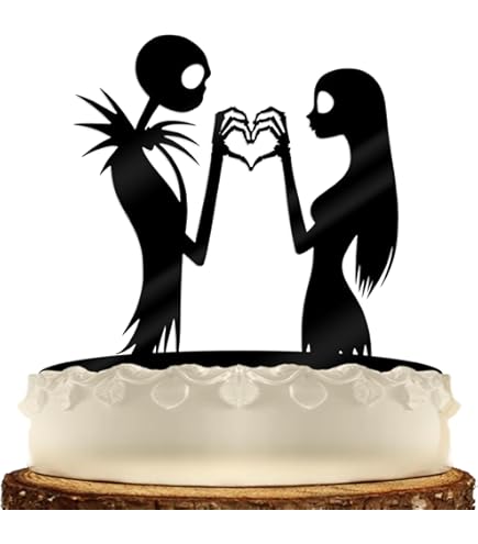 Jack And Sally Weddng Cake Topper, Nghtmare Before Chrstmas Party Decor, Dsney Cake Topper