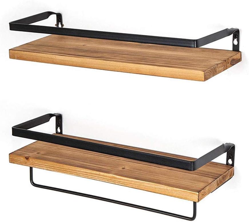 DXDUI Bathroom Corner Shelves Strong Black Metal Frame Decorative