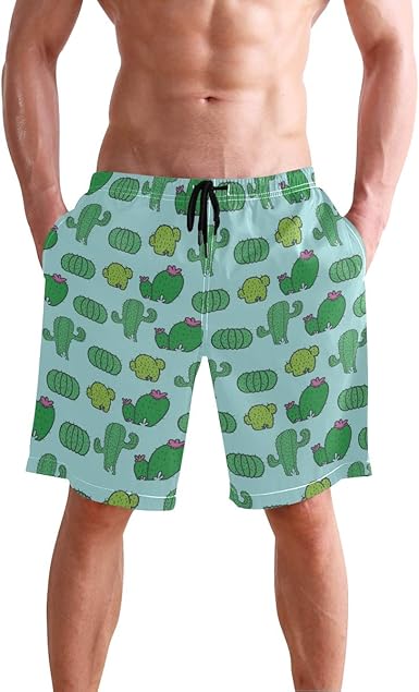 cactus swim trunks