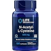 Life Extension N-Acetyl-L-Cysteine (NAC) 600mg, 150 Capsules