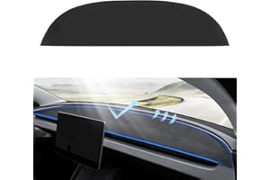 KUNIST for Tesla Model 3 2025 Dashboard Cover,[Anti-Glare and Dustproof] Suede Dashboard Pad Dash Mat Compatible with New Tesla Model 3 Highland 2024-2025 and 2025-2026 New Model Y Juniper
