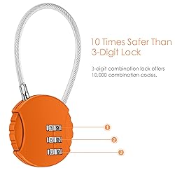 CROMLL 2 Pack Combination Lock 3 Digit Outdoor