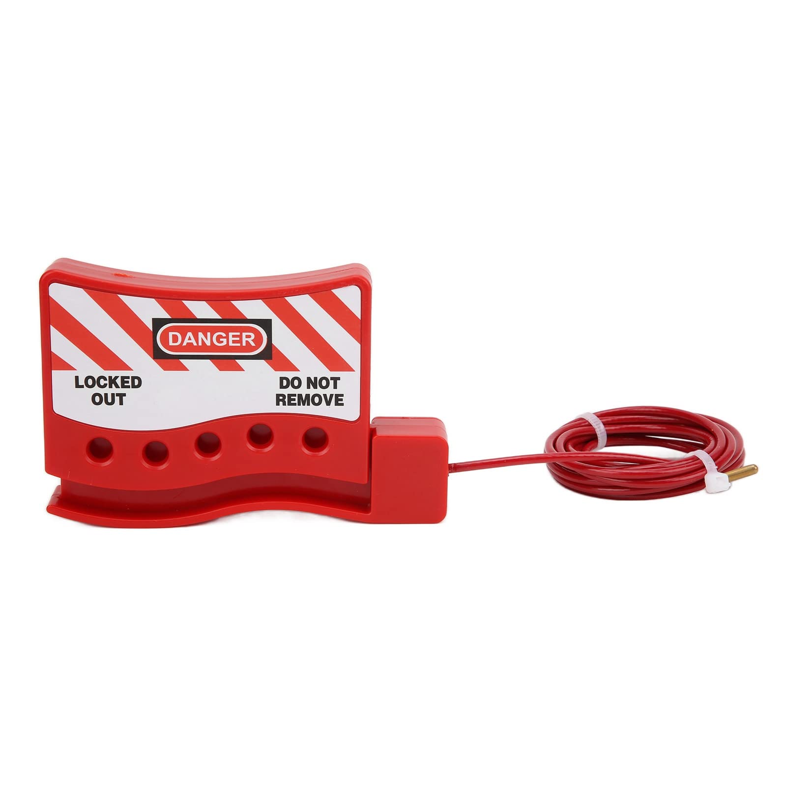 Adjustable Lockout Tagout Steel Cable Adjustable Cable Lockout Portable High Toughness Wear Resistant Cable Lockout for Lock Out Tag Out Applications