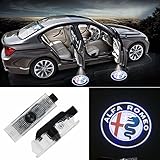 Grolish 2 Piece Cree Logo Projector Car Door LED Lighting Logo Shadow Light for Alfa Romeo