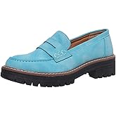 Womens Loafers Shoes Platform Chunky Penny Loafer Lug Sole Comfortable Slip On Work Office Business Casual Dress Shoes, US Size 5-11.5