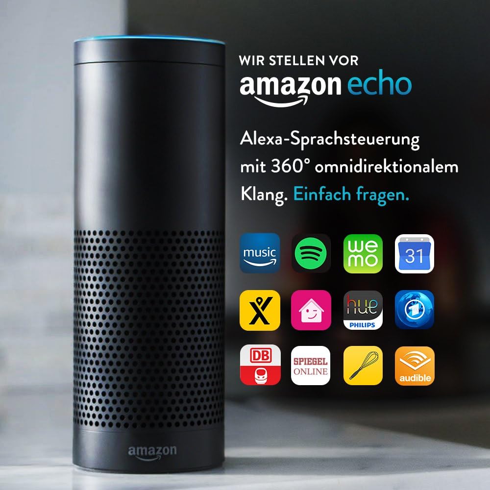 Amazon Echo, Zertifiziert und generalüberholt, Schwarz (Vorherige Generation): Amazon.de: Alle ...