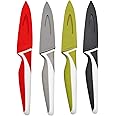 Starfrit Gourmet - Set of 4 Paring Knives with Protective Covers - Stainless Steel Blade