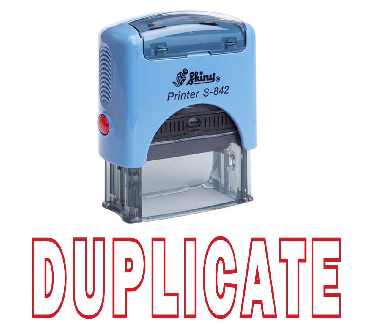 Duplicate Self Inking Rubber Stamp Custom Shiny Office Stationary Stamp