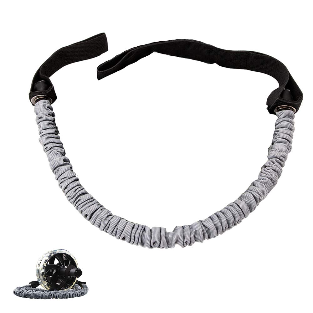LZMMLZ Abdomen Pulling Rope Abdominal Wheel Auxiliary Rope Elastic Pull Rope Wheel Pull Rope Bands Exercise Stretch Pull Ropes Practical Resistance Exercise Bands for Gym Fitness Muscle Exercise