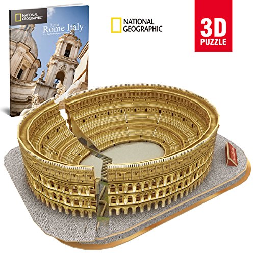 CubicFun National Geographic Colosseum 3D Model Puzzle Kits Toy with booklet,DS0976h