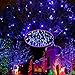 LE Solar Fairy String Lights, 100 LED 55ft/17m, Waterproof, Blue, Light Sensor, Ambiance Lighting, Chritsmas Decor Outdoor, Indoor, Wedding, Party, Patio, Garden, Decoration