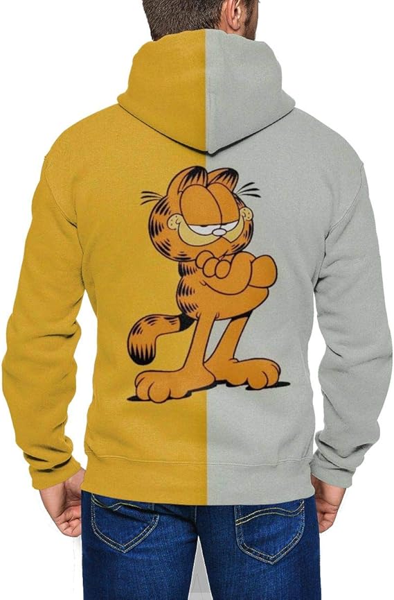 Amazon Co Jp メンズ ガーフィールド Garfield2 パーカー 長袖 3dプリント 創意デザイン 厚手服 コートファッション ヒップホップ 面白い フード付き スウェット春秋冬服 服 ファッション小物