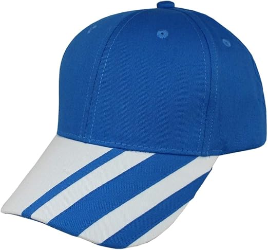 blue and white snapback hat