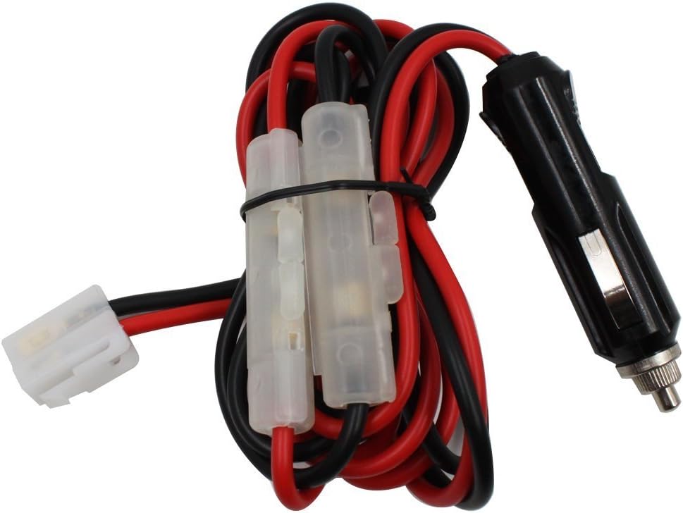 TENQ 1.5m Fused Dc Power Cable for Kenwood Icom Yaesu Ft-7800r Mobile Radio: GPS & Navigation