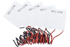 Aideepen 5pcs TEC1-12706 12V 6A Heatsink Thermoelectric Cooler Cooling Peltier Plate Module 40x40MM