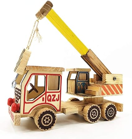 wooden crane truck