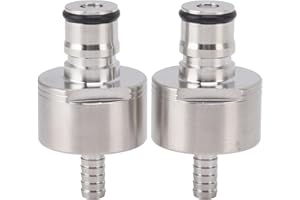 Carbonation Cap, 2PCS Stainless Steel Beer Soda Carbonation Cap Easy to Install PET Bottle Filling CO2 Coupling Cap Stainless