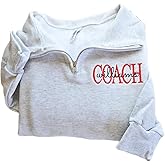 Personalized Logo Quarter Zip Sweatshirt, Custom Business Embroidery, Logo Business Uniform