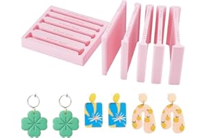 UNICRAFTALE Snake Earring Maker Pink Handheld Plastic Polymer Clay Roller Tool 3.54x3.15x2.44Inch/90x80x62mm Plastic Polymer 