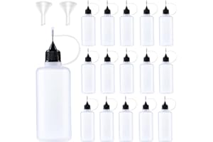 KIGITIK 40 Pcs Precision Tip Applicator Bottles, Liquid Dropper Bottles, Glue Applicator Bottles, for Acrylic Painting, DIY, Pigment, Quilling, Craft, Oil (20ml)