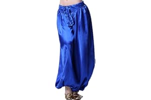 MUNAFIE Celebration of Spirit Palazzo Pant Metallic Praise Dance Pants Belly Dance Arab Carnival Satin Pants