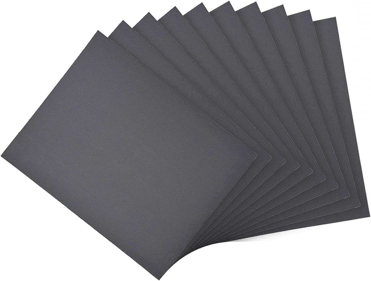 MACHSWON 9 x 11inch Wet Dry Silicone Carbide Paper Waterproof Sandpaper for Wood Furniture Finishing, Metal Sanding 10 pcs 800Grits