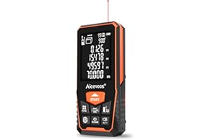 Aicevoos Laser Measure with Large Backlit Screen, Digital Laser Measurement Tool with Electronic Angle Measures Distance, Area and Volume