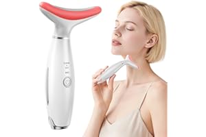 IHOWIN Red Light Therapy for Face, LED Face Massager Tool with Vibraion, Porable Facial Massager for Skin Care at Home, Wrinkle Reducer Face Sculpting Tool，Micro-current Facial Beauty Device(Model AM-810W)
