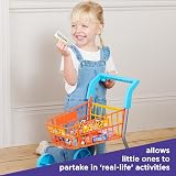 Casdon Shopping Trolley Set with Shopping for Children Colourful Black view 4