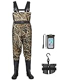 TIDEWE Bootfoot Chest Wader, 2-Ply Nylon/PVC