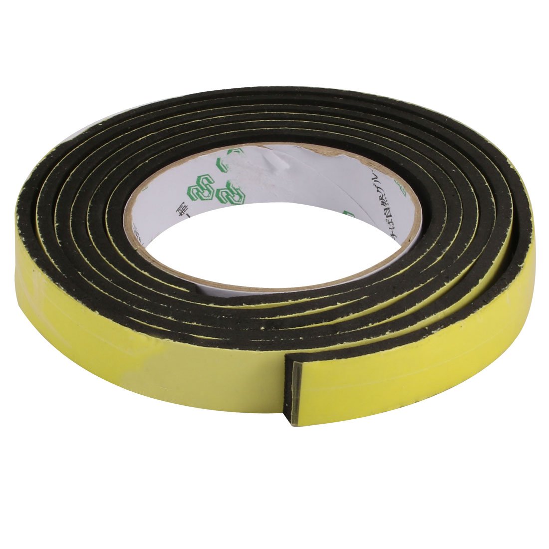 Sourcingmap 20mm Wide 5mm Thick Single Sided Shockproof EVA Sponge Tape Black 2 Meters Long