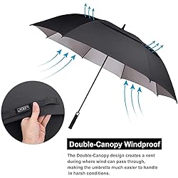 G4Free 62 inch Extra Large Windproof Golf Umbrella