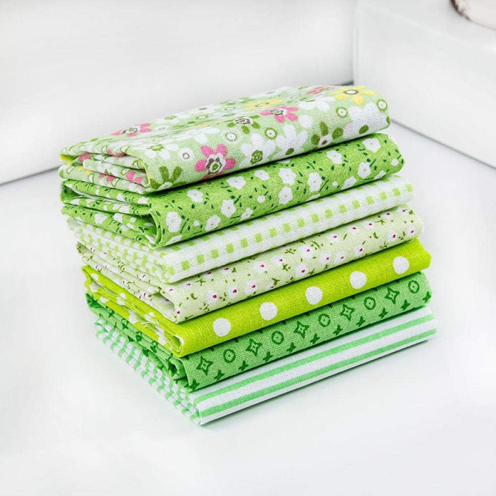 Eastbride Patchwork Stoffe Paket，7 Stück handgefertigtes