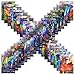 100pcs Poke Cards TCG Style Card, mega ex Cards Full Art, Includes 59 ex Cards 20 mega ex Cards 20 gx Cards 1 Energy Card Look alikes