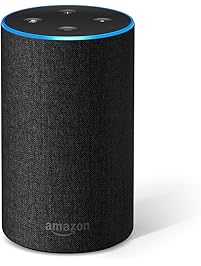 Certified Refurbished All-new Echo (2nd Generation) with improved sound, powered by Dolby, and a new design &ndash; Charcoal Fabric
