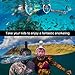 SeeWorld 180° Panoramic Full Face Snorkel Mask -Larger Viewing Area Free Breath Technology with Anti-fog and Anti-leak Snorkeling Design for Adults,Youth and Kids