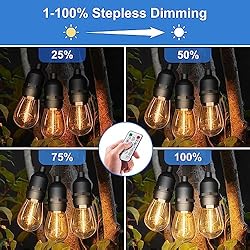 Stright Solar String Lights 57FT (49+8), Outdoor