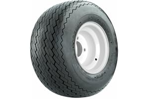 GTW 8 inch Topspin Sawtooth Tire & Steel Wheel Standard Golf Cart Assembly - Sold as One Unit