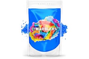 MARBLERS Fluorescent Pigment Powder [Neon Blue] 3oz (85g) | Matte Pigment | Dye | Non-Toxic | Vegan | Cruelty-Free | Nail Polish, Nail Art, Soap, Slime, Candle, Resin, Epoxy, Acrylic Paint