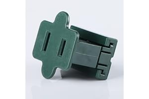 QNIAIE 25pcs Vampire Plugs - Zip Plug - Cord Connecter Slip On Plug Add on Lighting Outlet Slide Plug Convenient Home Use Zip Cord Plug for Holiday Party Decoration