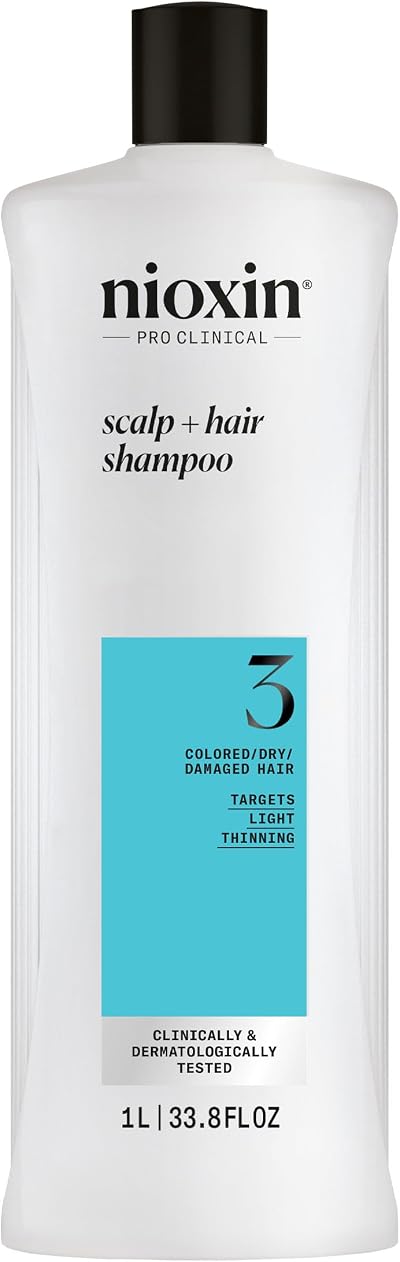 Nioxin System 3 Cleanser Shampoo for Fine Hair 1000ml