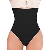 Lelinta Tummy Control Thong Shapewear for Women High Waist Body Shaper Underwear Seamless Thong Girdle Panties