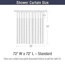 Gibelle Waffle Weave Shower Curtain with Mesh Top