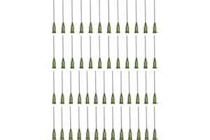 PATIKIL Blunt Tip Dispensing Needles 1.5 Inch, 50 Pcs 14G Industrial Liquid Dispenser Needle with Lure Lock for Refilling Liq