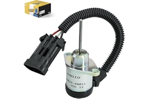 MYMRO 12V Fuel Shut Off Stop Shutdown Solenoid 1G925-60011 6691498 For Bobcat S185 S205 325 328 329 331 334 335 337 341 Skid Steer Kubota Engine 1503ES-12A5UC4S