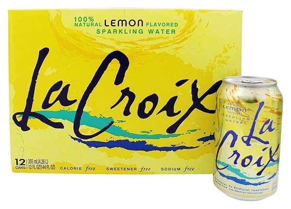 LA CROIX LEMON SPARKLING WATER, 12 OUNCE (PACK OF 12)