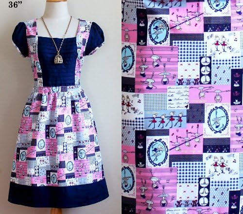 J2211 Vintage Babydoll Retro Ballet Ballerina Ruffle Hippie Gypsy Disco Emo Fashion Gothic Goth Lolita Casual Party Prom Cocktail Navy Blue Pink Dress Size S M