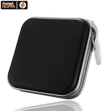 Estuche de almacenamiento de discos para 40 u 80 CD o DVD, portátil, de